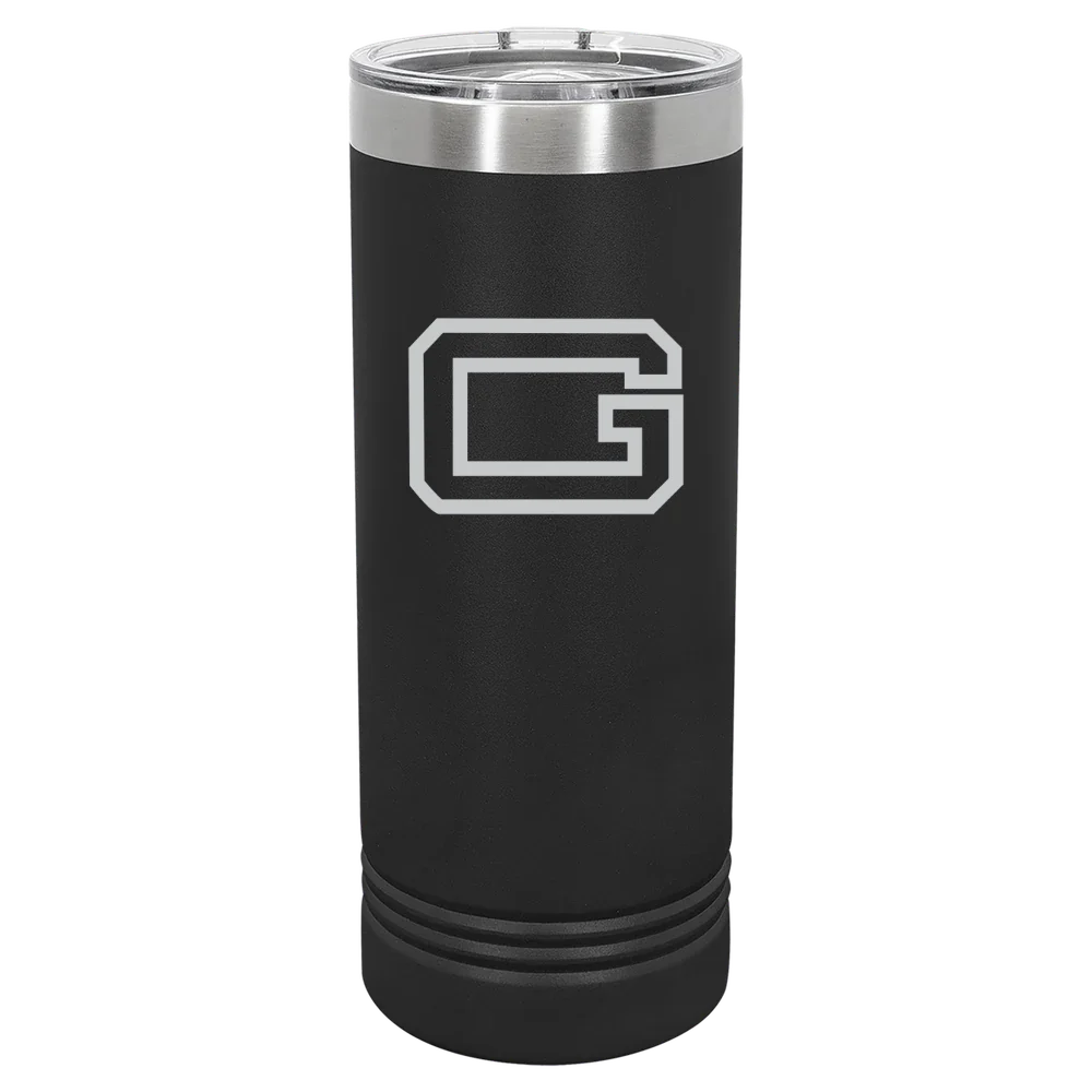 Guilford College Polar Camel 22 oz. Skinny Tumbler with Slider Lid