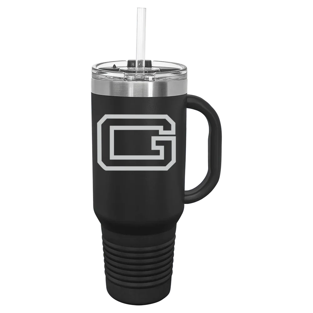 Guilford College Polar Camel 40 oz. Travel Mug with Snap Lid & Straw