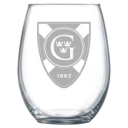 Gustavus Adolphus College Polar Camel 15 oz. Stemless Wine Glass