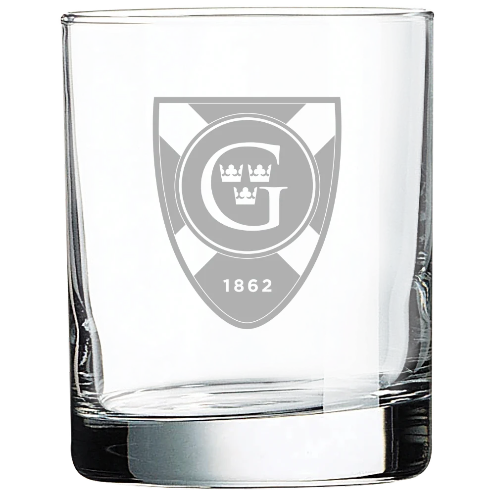 Gustavus Adolphus College Polar Camel 10 1/2 oz. On The Rocks Glass