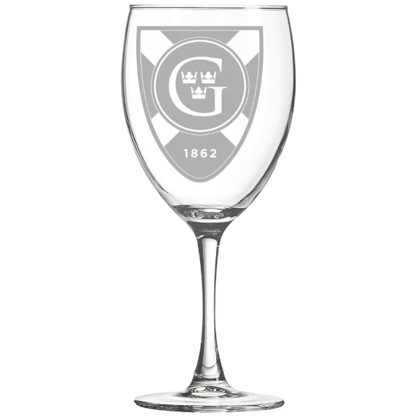 Gustavus Adolphus College Polar Camel 10 1/2 oz. Wine Glass