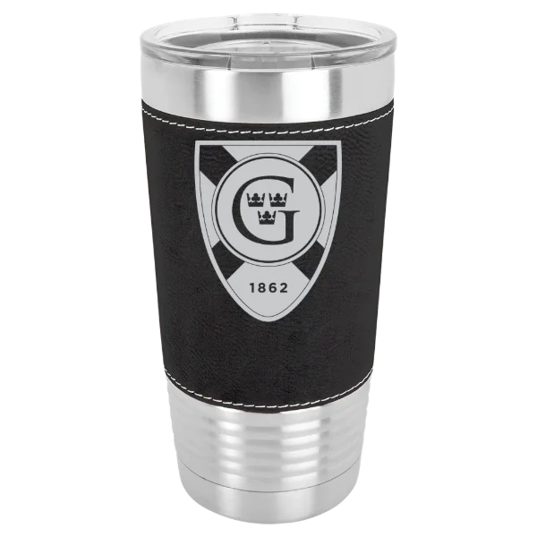 Gustavus Adolphus College Polar Camel 20 oz. Leatherette Grip Tumbler with Standard Lid