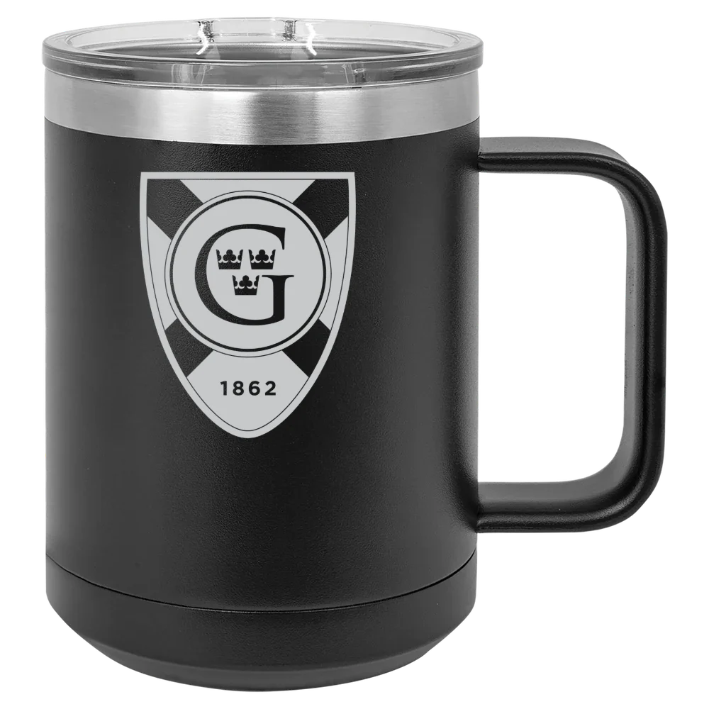 Gustavus Adolphus College Polar Camel 15 oz. Mug with Slider Lid