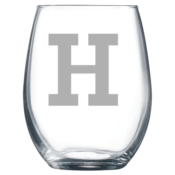 Hamilton College Polar Camel 9 oz. Stemless Wine Glass