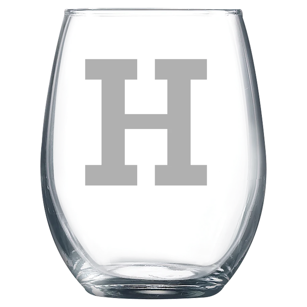 Hamilton College Polar Camel 9 oz. Stemless Wine Glass