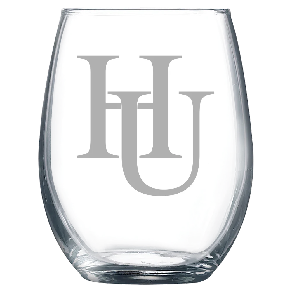 Hamline University Polar Camel 9 oz. Stemless Wine Glass