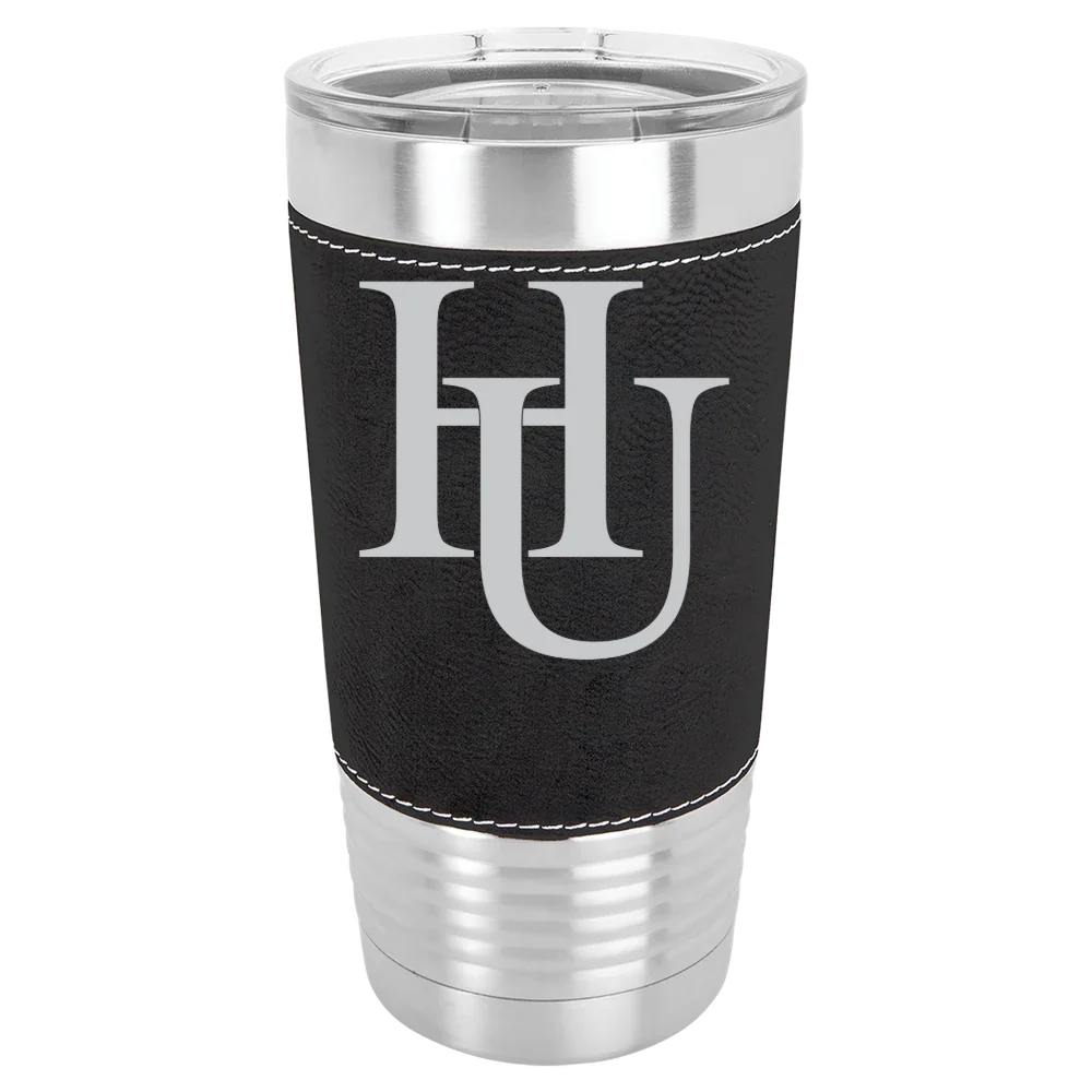 Hamline University Polar Camel 20 oz. Leatherette Grip Tumbler with Standard Lid