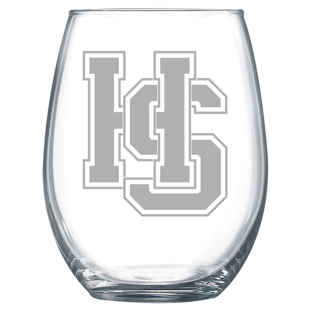Hampden-Sydney College Polar Camel 15 oz. Stemless Wine Glass