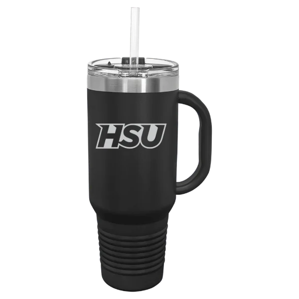 Hardin-Simmons University Polar Camel 40 oz. Travel Mug with Snap Lid & Straw
