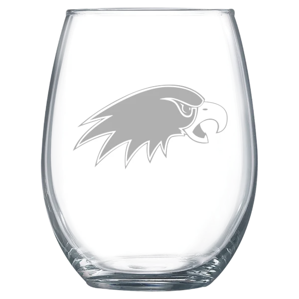 Hartwick College Polar Camel 15 oz. Stemless Wine Glass
