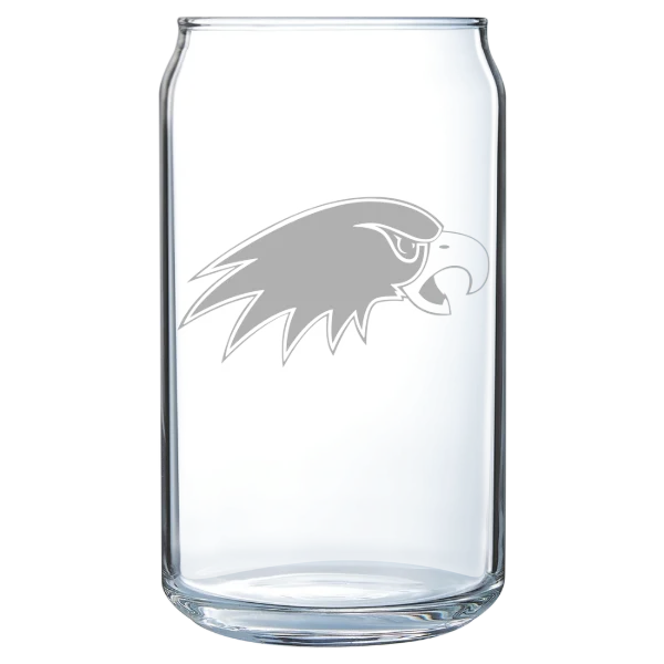 Hartwick College Polar Camel 16 oz. Can Glass