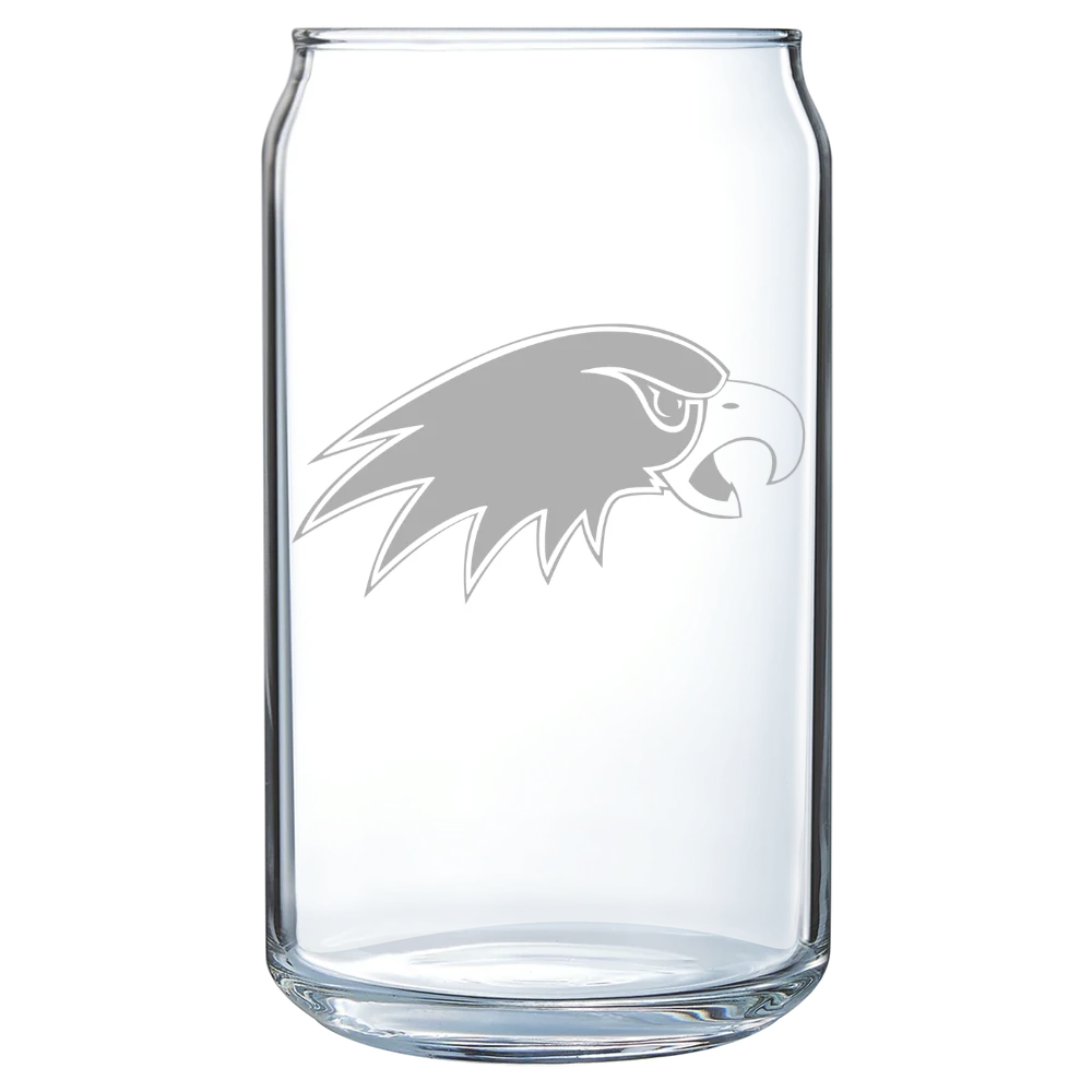 Hartwick College Polar Camel 16 oz. Can Glass