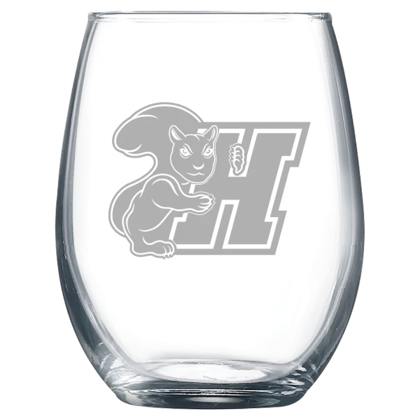 Haverford College Polar Camel 9 oz. Stemless Wine Glass
