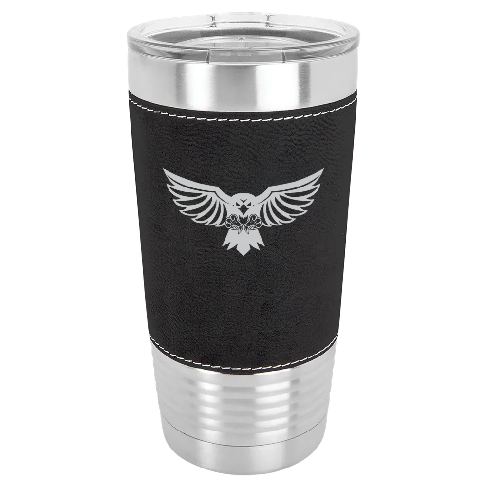 Hilbert College Polar Camel 20 oz. Leatherette Grip Tumbler with Standard Lid