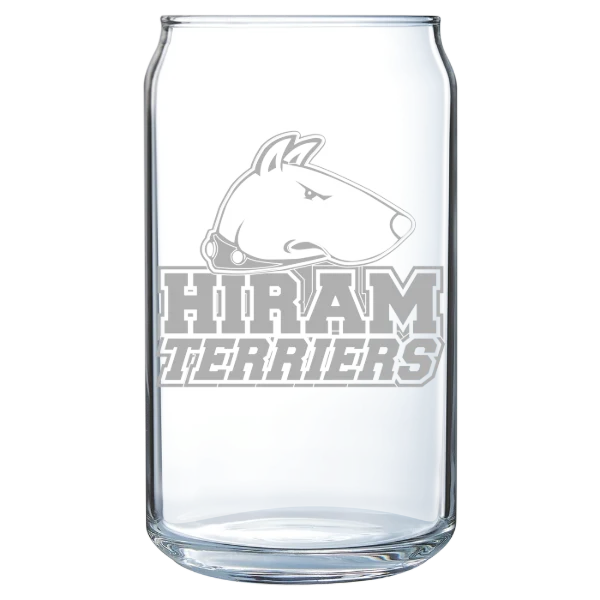 Hiram College Polar Camel 16 oz. Can Glass