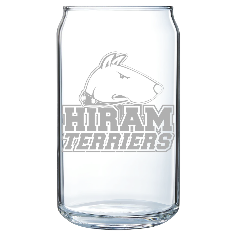 Hiram College Polar Camel 16 oz. Can Glass