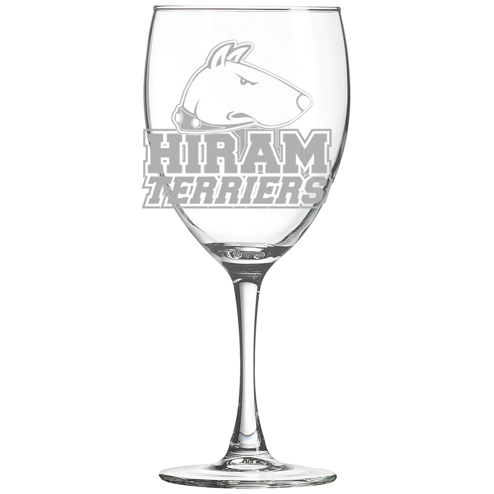 Hiram College Polar Camel 10 1/2 oz. Wine Glass