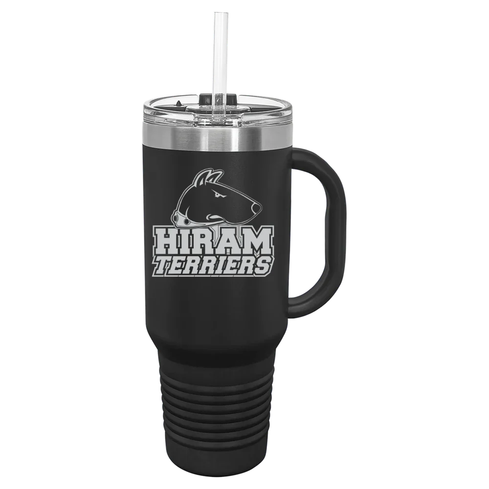 Hiram College Polar Camel 40 oz. Travel Mug with Snap Lid & Straw