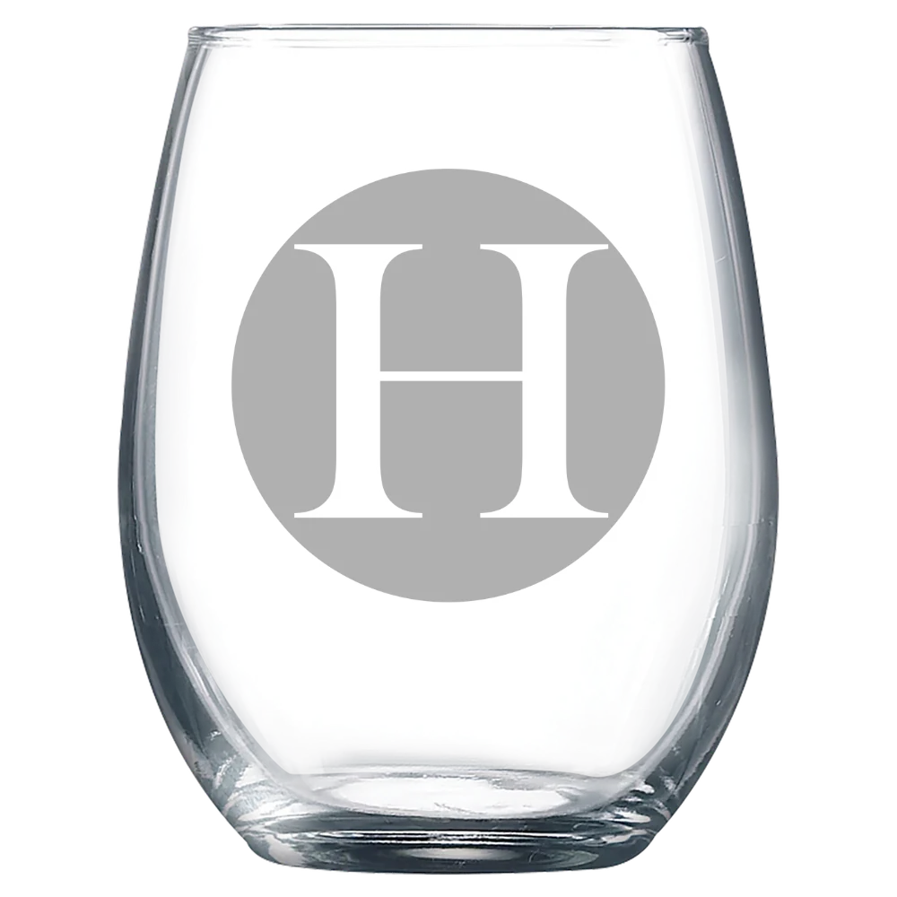 Hollins University Polar Camel 9 oz. Stemless Wine Glass