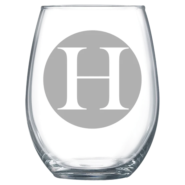 Hollins University Polar Camel 15 oz. Stemless Wine Glass