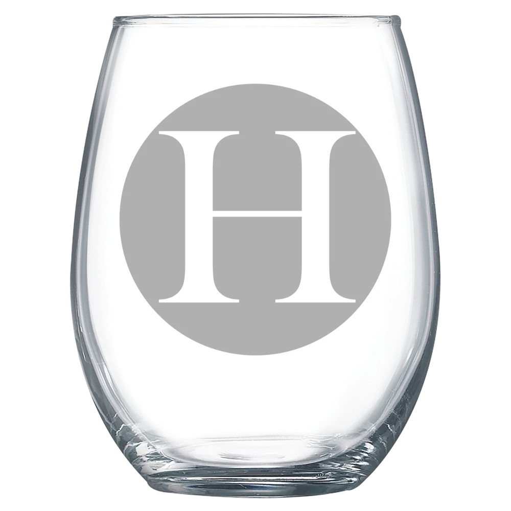 Hollins University Polar Camel 15 oz. Stemless Wine Glass