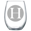 Hollins University Polar Camel 15 oz. Stemless Wine Glass