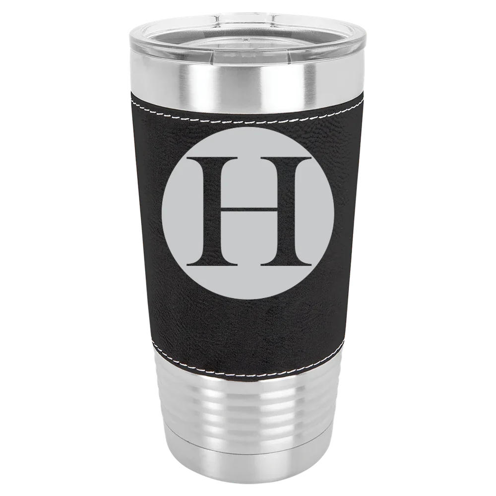 Hollins University Polar Camel 20 oz. Leatherette Grip Tumbler with Standard Lid