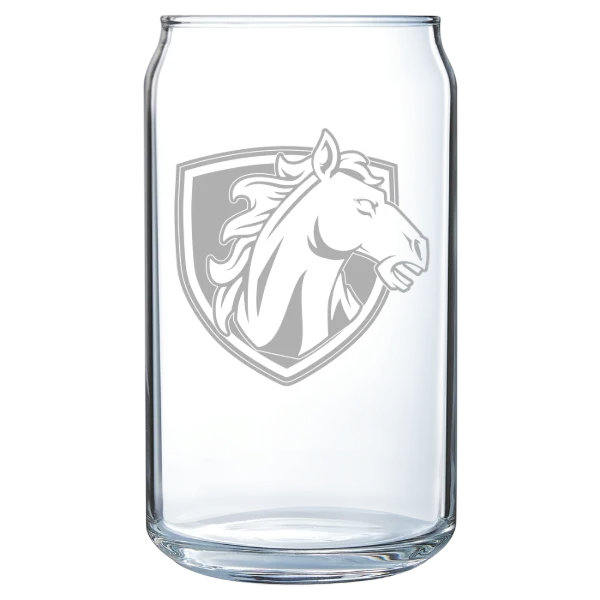 Hood College Polar Camel 16 oz. Can Glass