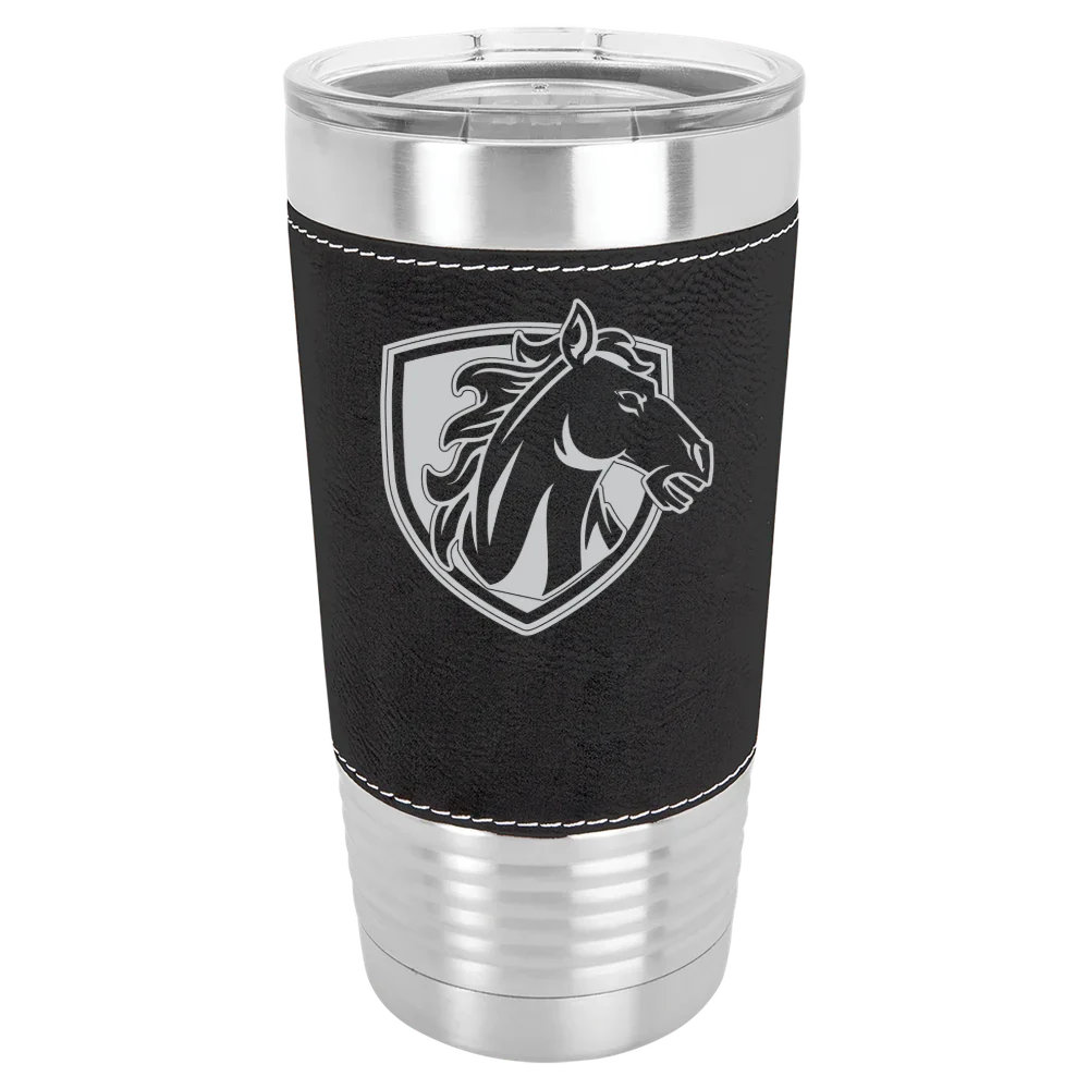 Hood College Polar Camel 20 oz. Leatherette Grip Tumbler with Standard Lid