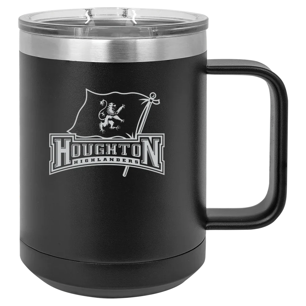 Houghton University Polar Camel 15 oz. Mug with Slider Lid