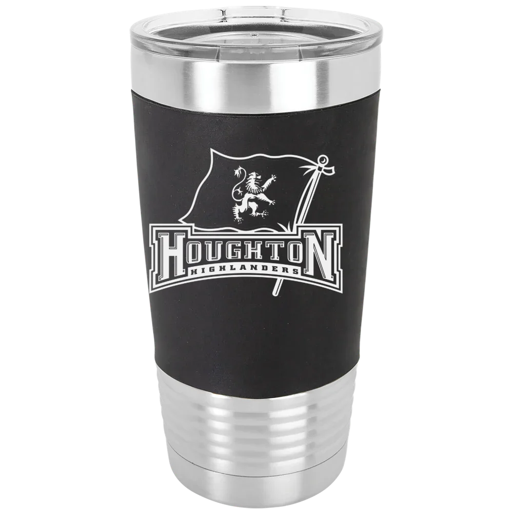 Houghton University Polar Camel 20 oz. Silicone Grip Tumbler with Standard Lid