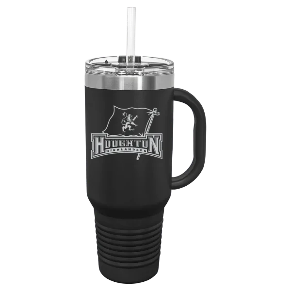 Houghton University Polar Camel 40 oz. Travel Mug with Snap Lid & Straw