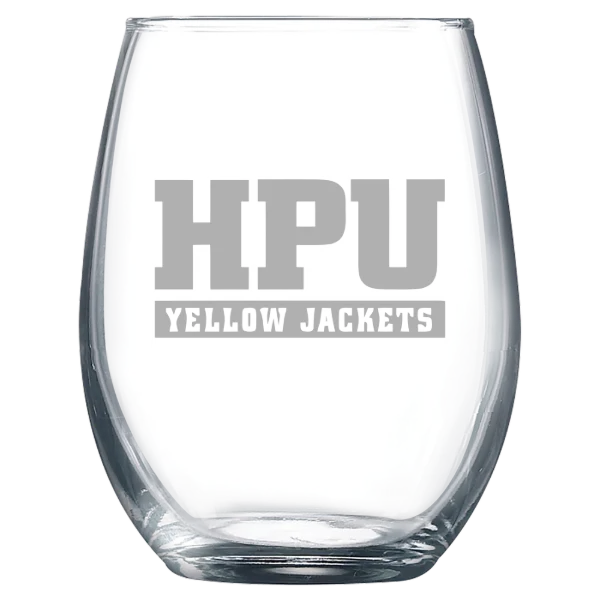 Howard Payne University Polar Camel 9 oz. Stemless Wine Glass