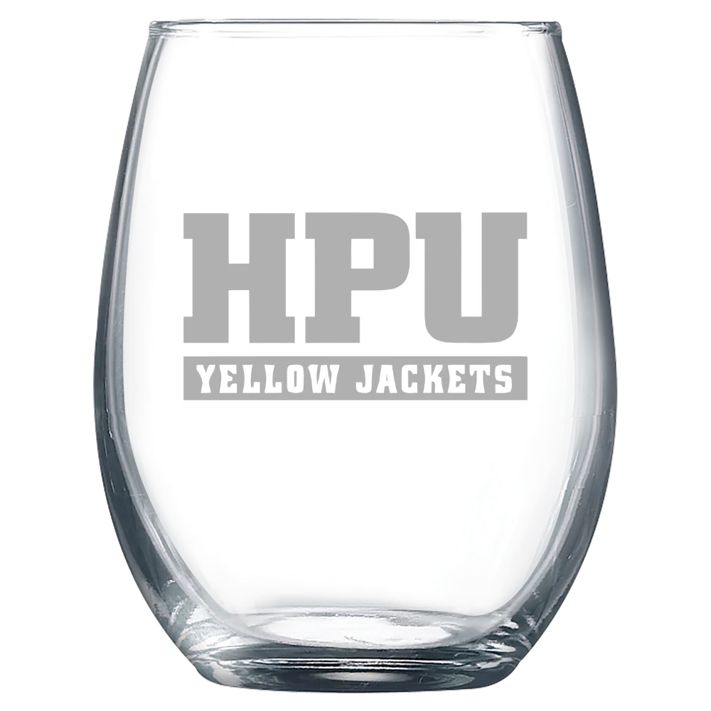 Howard Payne University Polar Camel 9 oz. Stemless Wine Glass