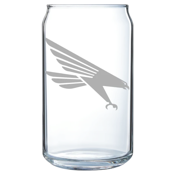 Huntingdon College Polar Camel 16 oz. Can Glass