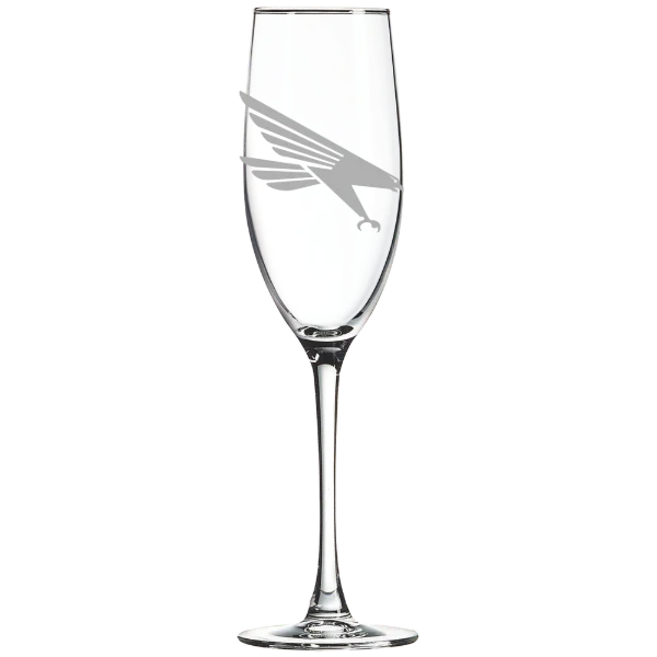 Huntingdon College Polar Camel 8 oz. Champagne Flute