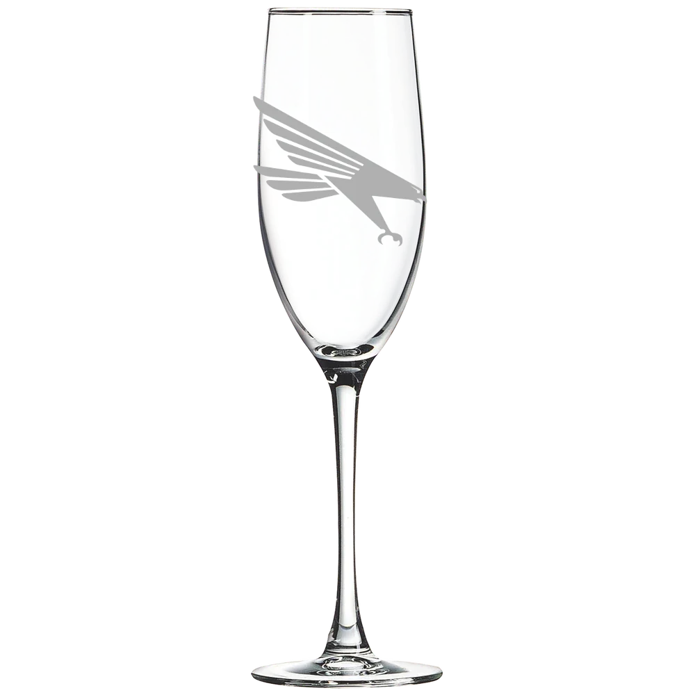 Huntingdon College Polar Camel 8 oz. Champagne Flute