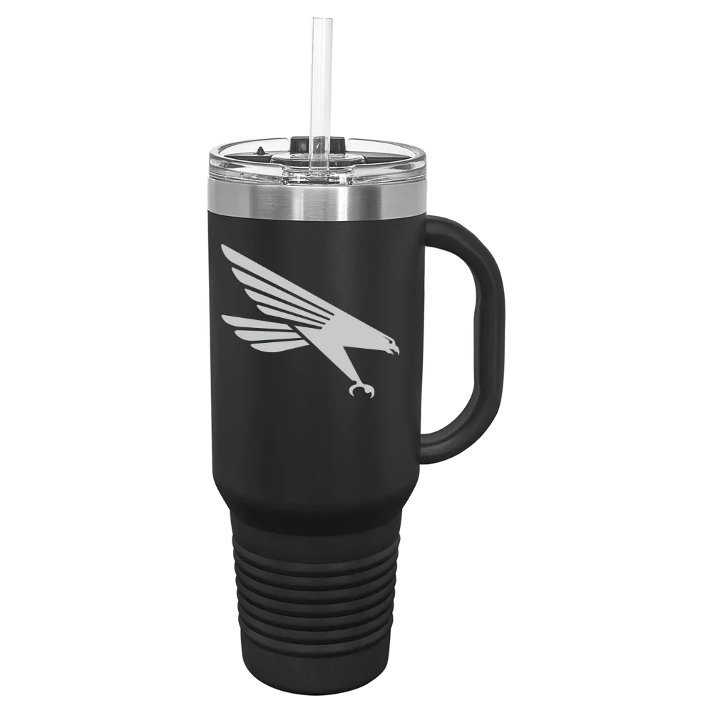 Huntingdon College Polar Camel 40 oz. Travel Mug with Snap Lid & Straw