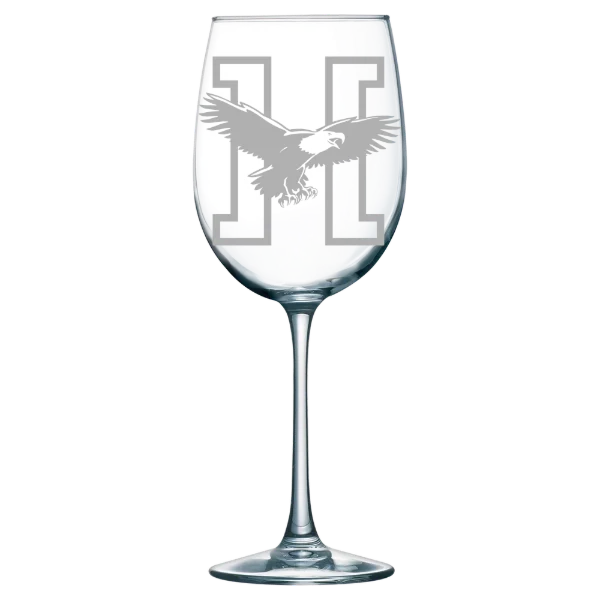Husson University Polar Camel 19 oz. Wine Glass