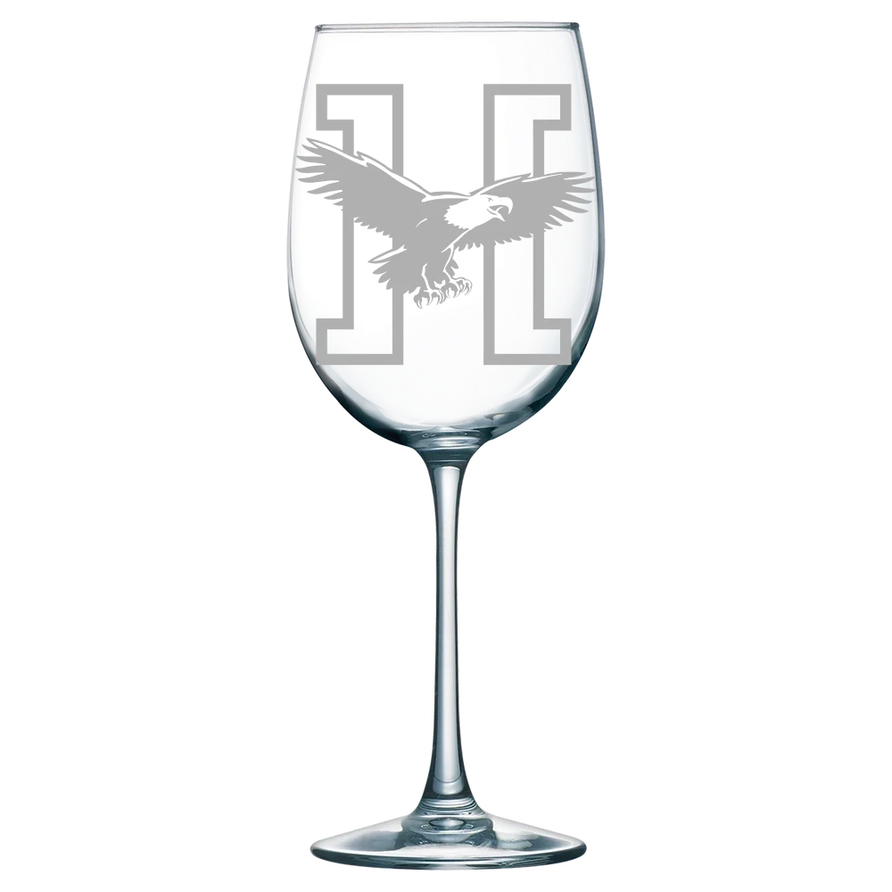 Husson University Polar Camel 19 oz. Wine Glass