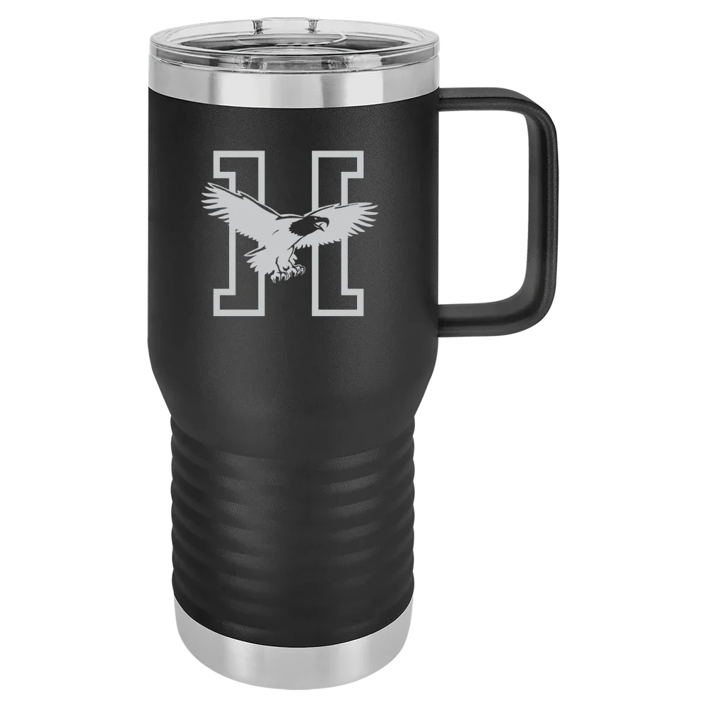 Husson University Polar Camel 20 oz. Travel Mug with Slider Lid