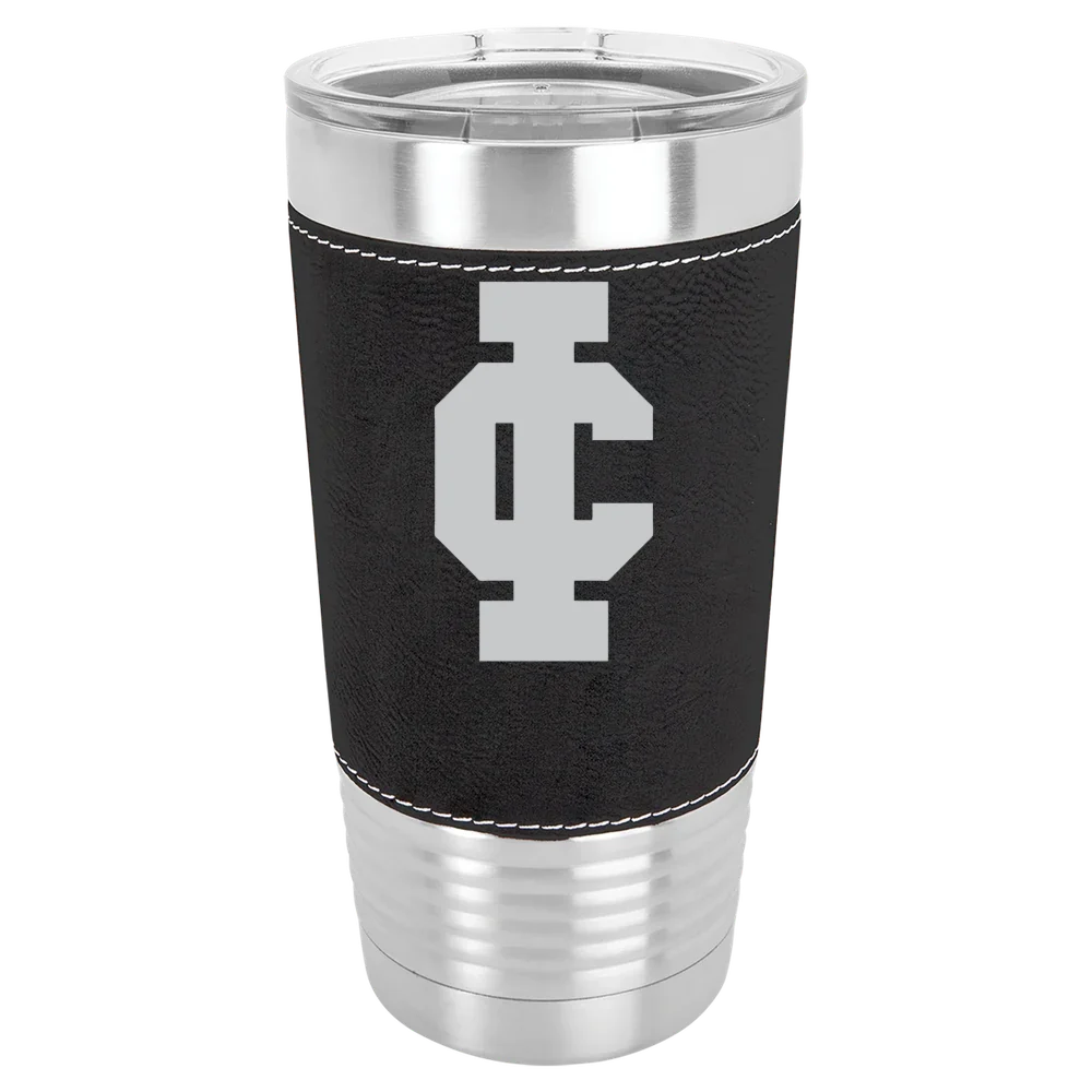 Illinois College Polar Camel 20 oz. Leatherette Grip Tumbler with Standard Lid