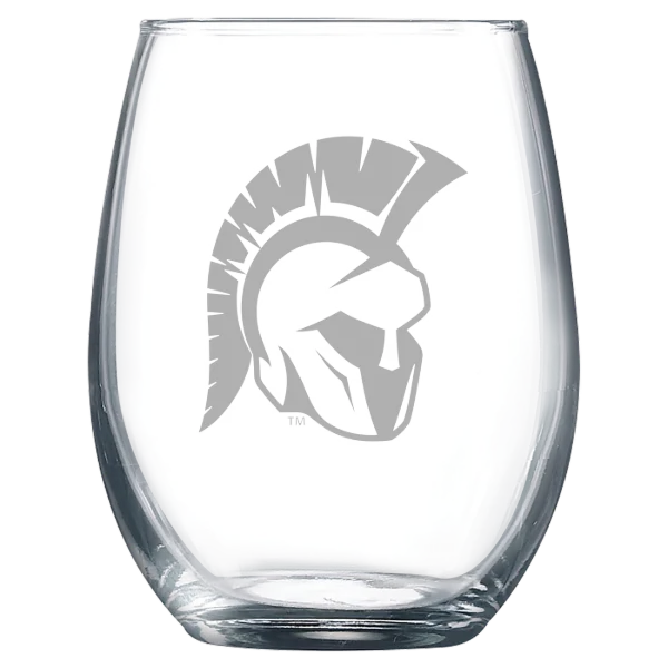 Illinois Wesleyan University Polar Camel 9 oz. Stemless Wine Glass