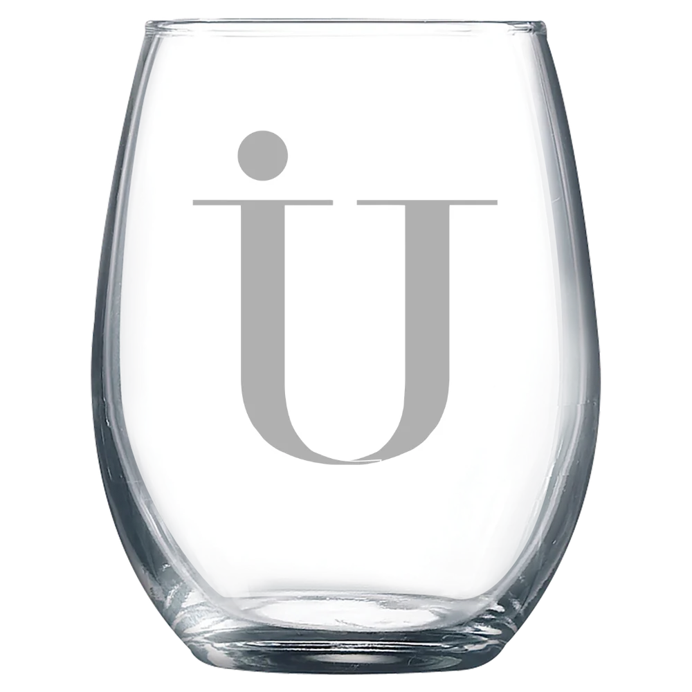Immaculata University Polar Camel 9 oz. Stemless Wine Glass