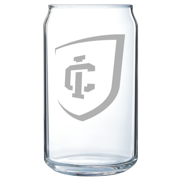 Ithaca College Polar Camel 16 oz. Can Glass