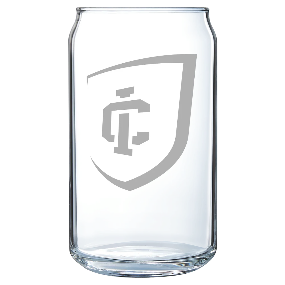 Ithaca College Polar Camel 16 oz. Can Glass
