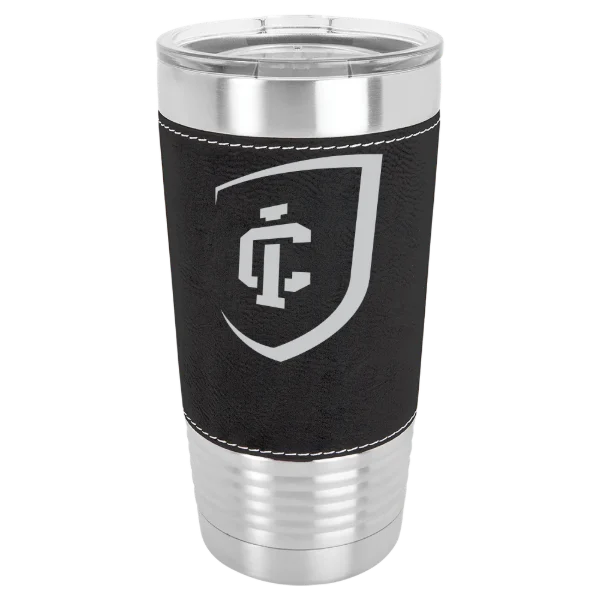 Ithaca College Polar Camel 20 oz. Leatherette Grip Tumbler with Standard Lid