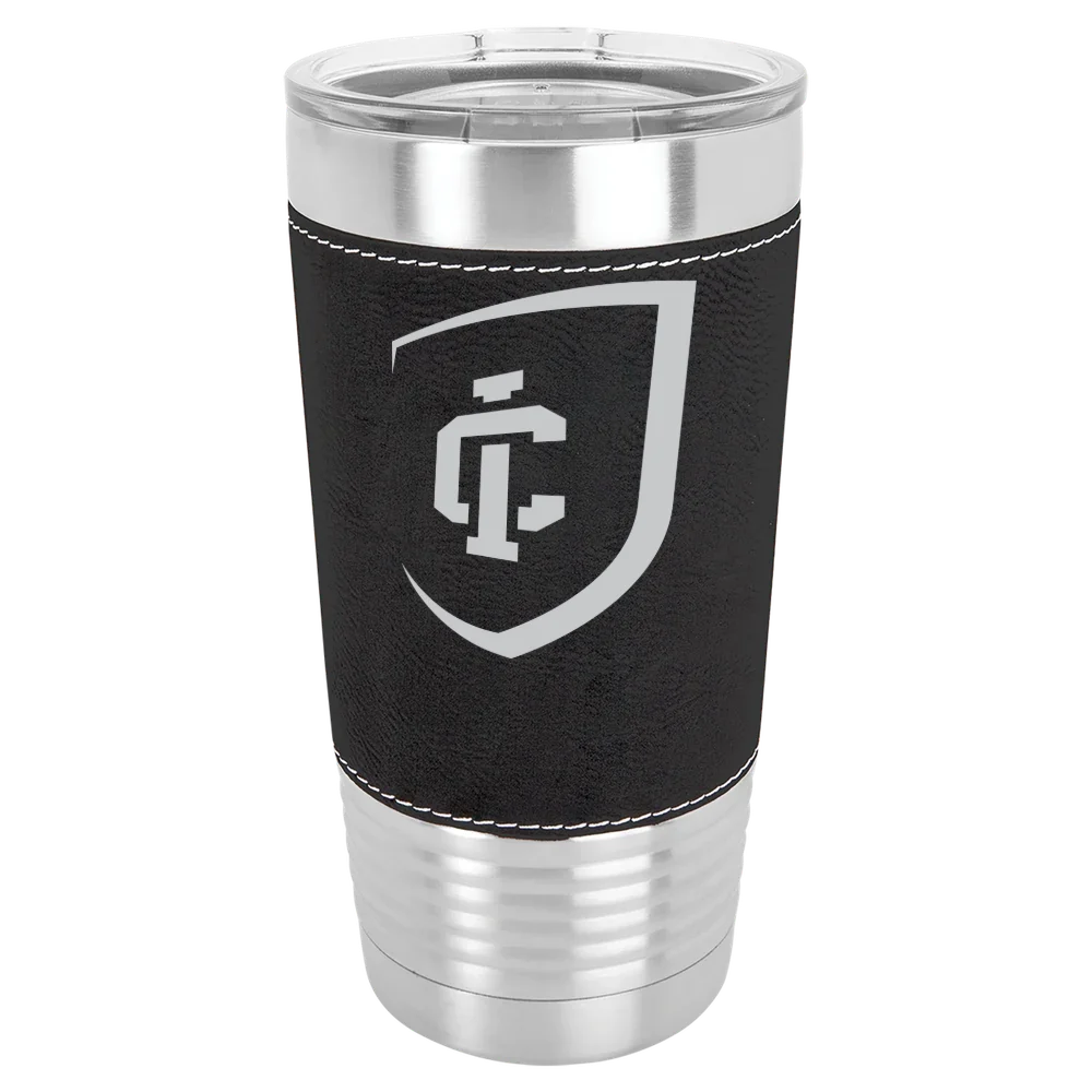 Ithaca College Polar Camel 20 oz. Leatherette Grip Tumbler with Standard Lid