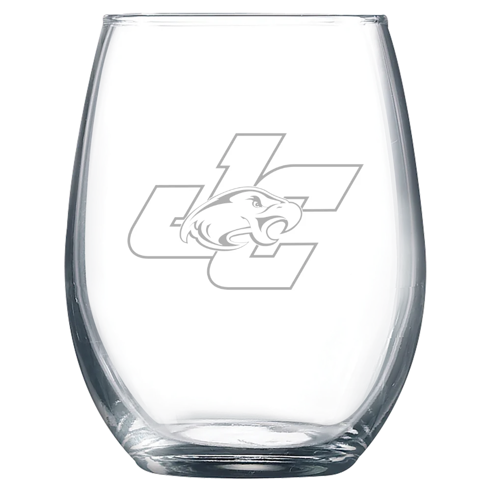 Juniata College Polar Camel 9 oz. Stemless Wine Glass