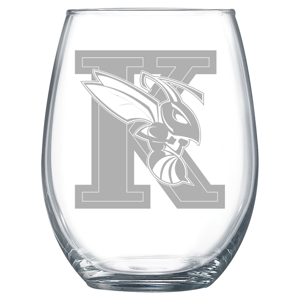 Kalamazoo College Polar Camel 15 oz. Stemless Wine Glass